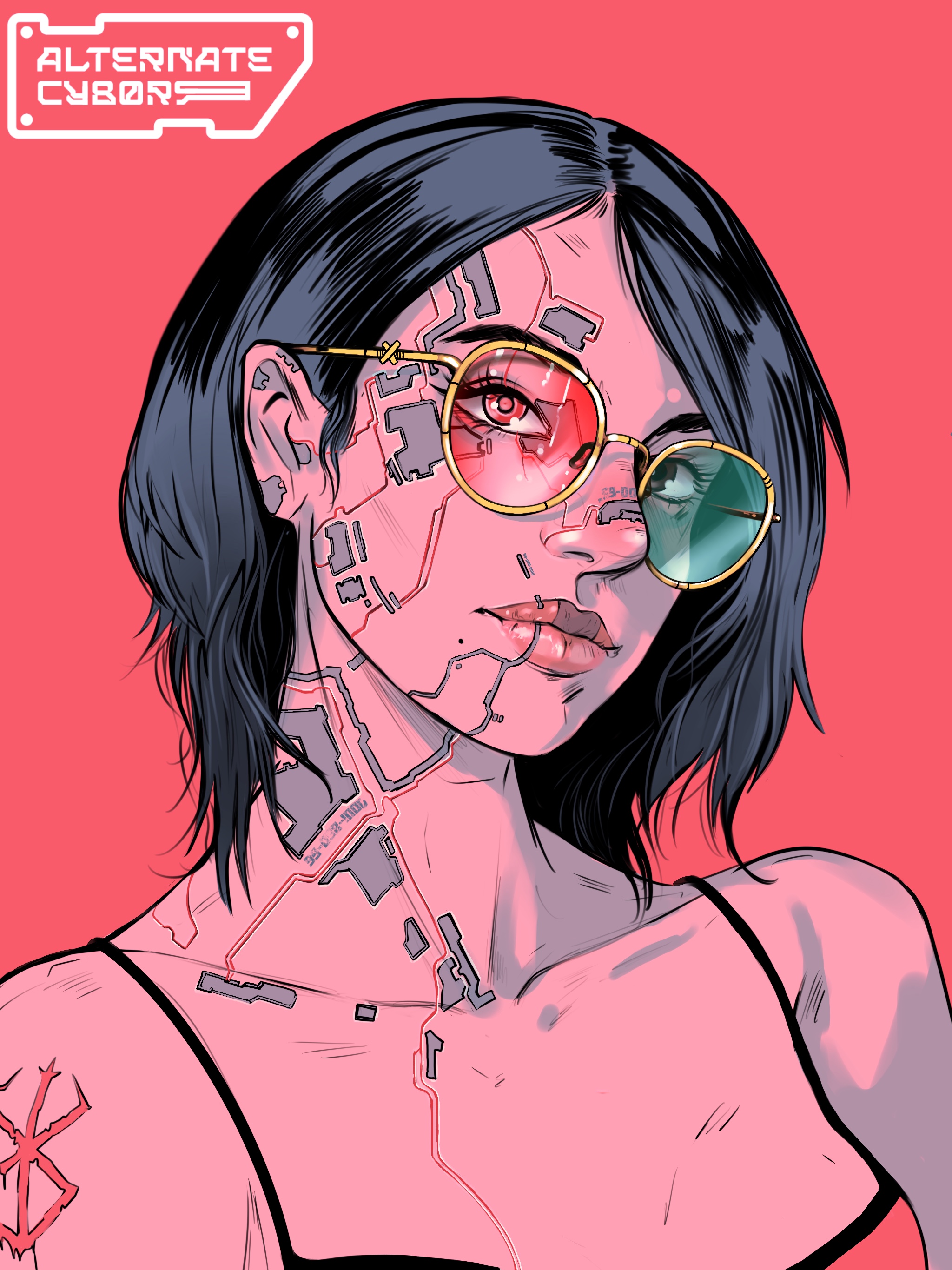 A self portrait Illustration