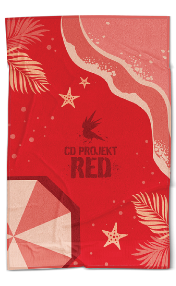 a project red beach towel