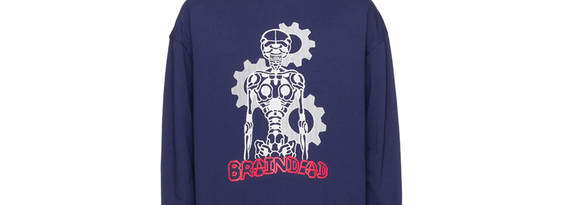 Navy Skeletal Gear Long Sleeve