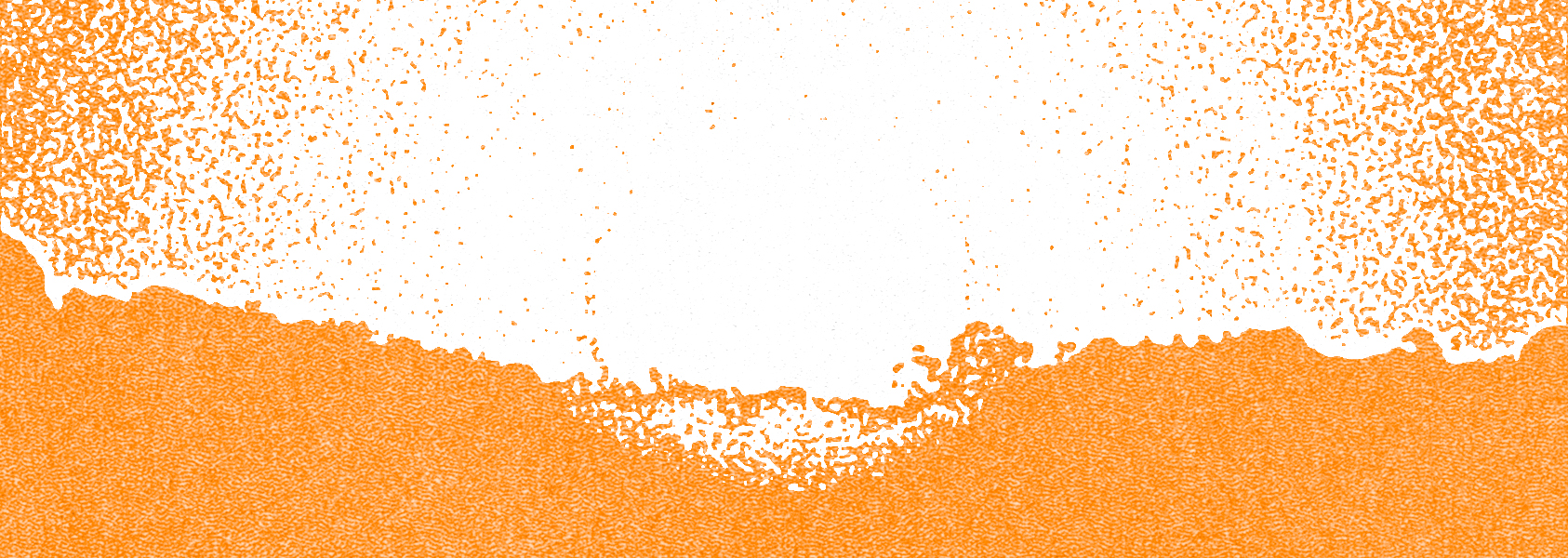 a xerox-style image of a sunrise in orange