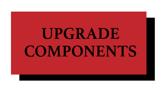 the words 'Upgrade Components' written on a red background with a black drop shadow