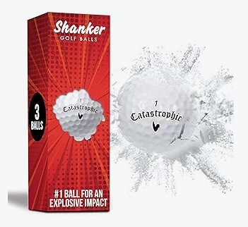 A box with an exploding golf ball, which disintegrates and vanishes on impact.