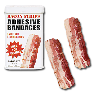 image of Bacon Strip Adhesive Bandages 
