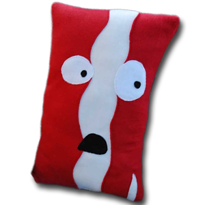 image of bacon pillow