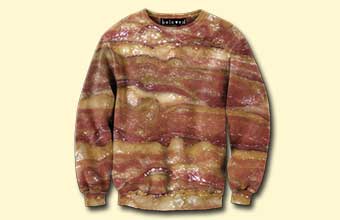 link to realistic bacon sweatshirt page
