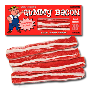 image of gummy bacon candy