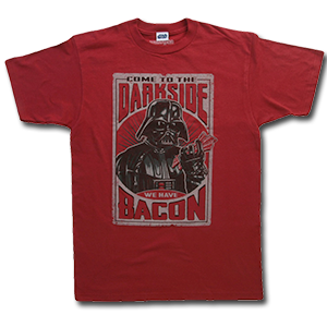 image of Come to the Darkside; We have Bacon T-shirt