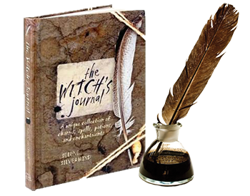 Witch Journal with ink and quill.