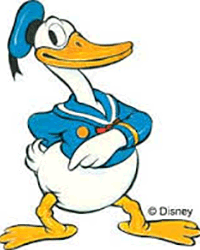 photo of donald duck by disney