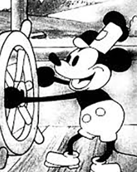 photo of steamboat willie by disney