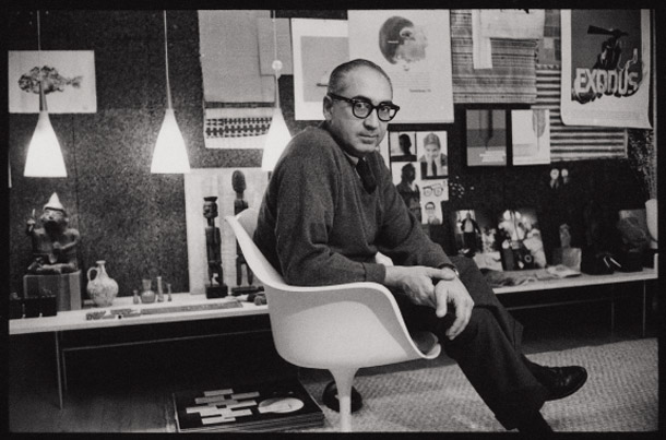 picture of saul bass in his studio